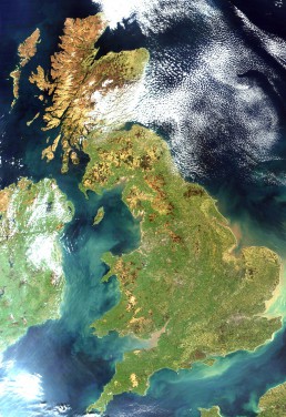 Satellite image UK